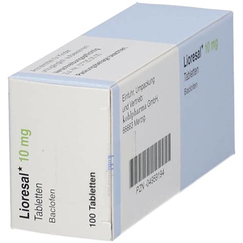 Lioresal 10 Mg 100 St Mit Dem E Rezept Kaufen Shop Apotheke