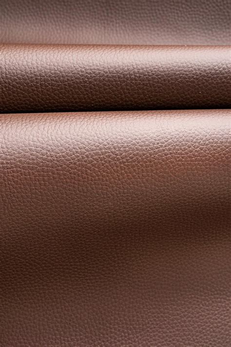 Leatherette Brown Fabric