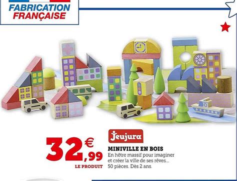 Offre Jeujura Miniville En Bois Chez Hyper U