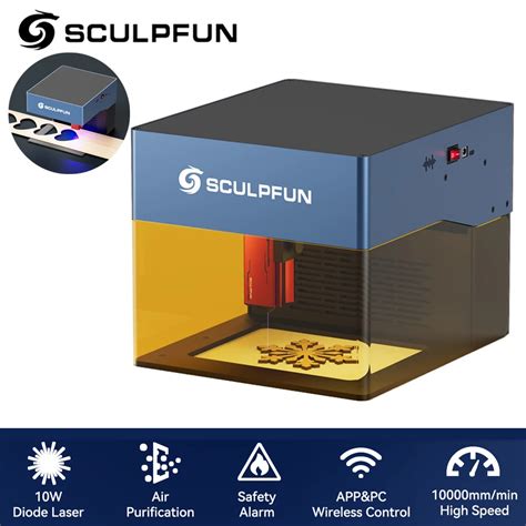 SCULPFUN ICube Pro Max 10W 5W 3W Laser Engraver Ultra Fine Laser