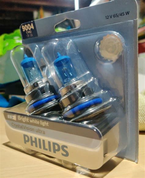 Philips Pack Of Crystalvision Ultra Upgraded Bright White Headlight