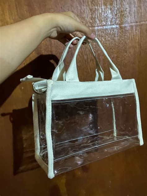 Tas Tote Mika Selempang Transparan Sling Bag Pvc Kpop Fesyen Wanita