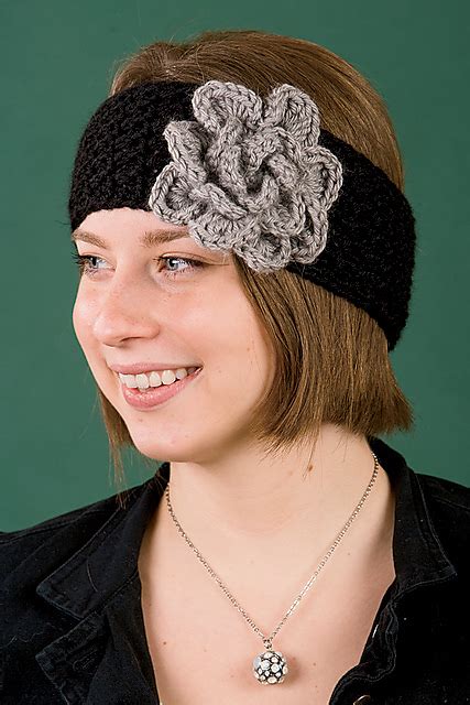 Ravelry Oxford Headband Earwarmer And Flower Pattern By Akua Lezli Hope