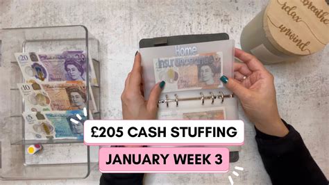 Cash Stuffing January Week Sinking Funds Youtube