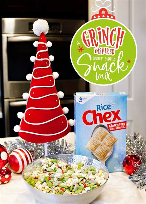 Grinch Inspired Muddy Buddies Snack Mix Hostess With The Mostess