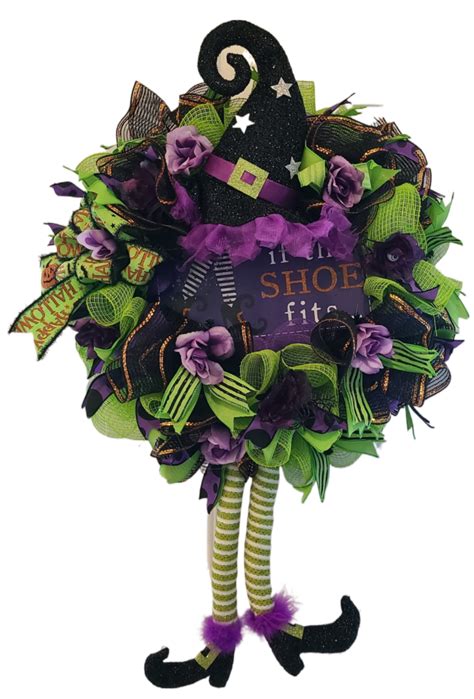 If The Shoe Fits Halloween Wreath - I Love Your Wreath