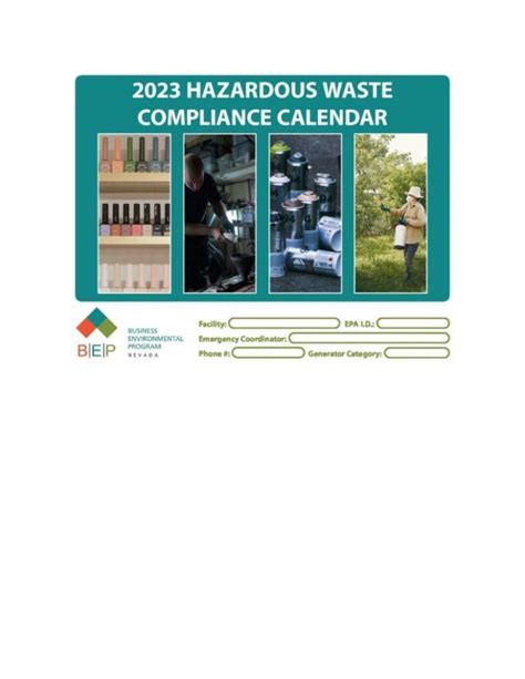 2023 Hazardous Waste Compliance Calendar Now Available for Downloading ...