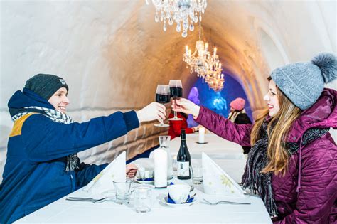 Dinner In Snow Restaurant Of Snowman World Lapland Welcome In