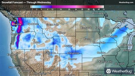 Winter Storm Brings Fresh Snow To Pacific Northwest Plains Weatherbug