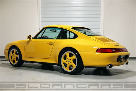 1997 Porsche 993 Carrera C2S Speed Yellow 20 570 Miles Sloan Motor Cars