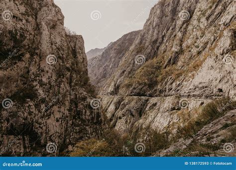 Gorge In The Mountains Of Montenegro Stock Image Image Of Canyon