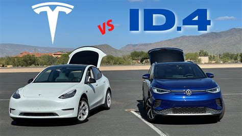 Vw Id 4 Compared To Tesla Model Y Youtube