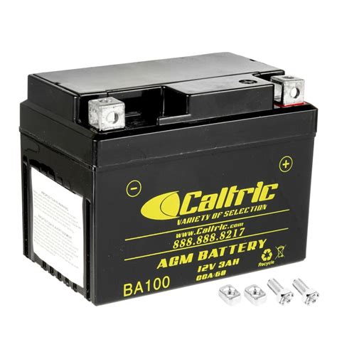 Caltric Agm Battery For Yamaha Zuma Cw Zuma Ii Cw