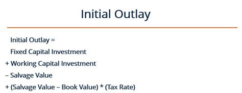 Initial Outlay Calculation Defintion Calculate