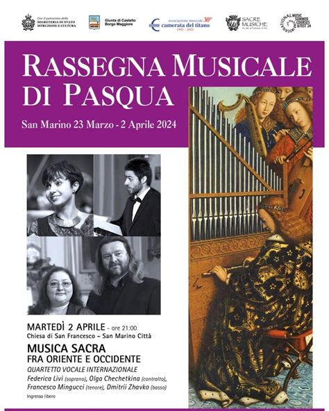 Musica Sacra Fra Oriente E Occidente Rassegna Musicale Di Pasqua