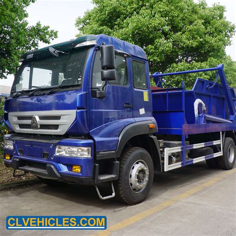 Sinotruk HOWO 4X2 266HP 290HP 10m3 Skip Loader Garbage Truck Skip