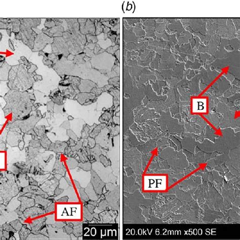 Microstructure Of As Received X Steel A Om Image And B Sem Image