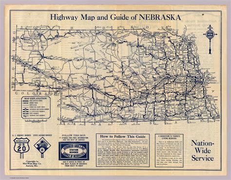 Nebraska highway map. - David Rumsey Historical Map Collection