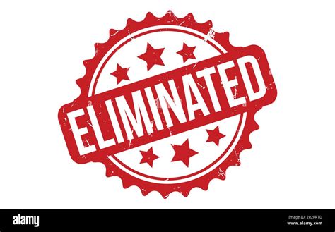 Eliminated Rubber Stamp Seal Vector Stock Vector Image And Art Alamy