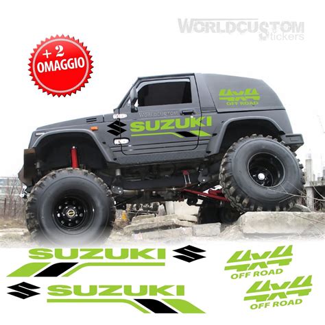 Adesivi Stickers Auto Fuoristrada 4x4 Off Road Compatibili Con Samurai