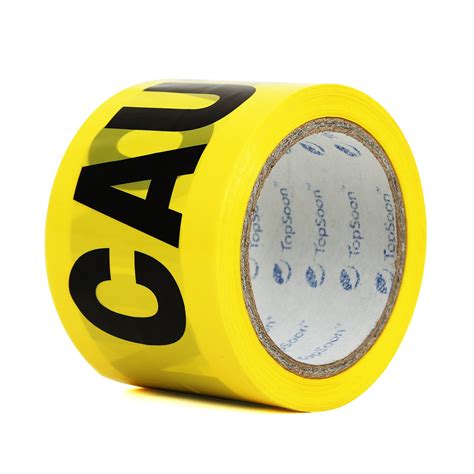 Buy Topsoon Non Adhesive Yellow Caution Tape 3 Inch By 300 Feet Roll