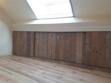 Maatkast Steigerhout Timber Projects Slaapkamer Op Zolder Berging