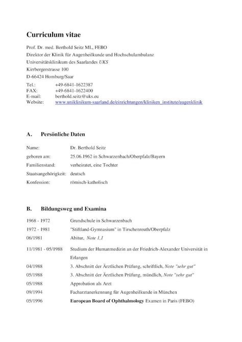 PDF Curriculum Vitae Uniklinikum PDF FileCurriculum Vitae Prof