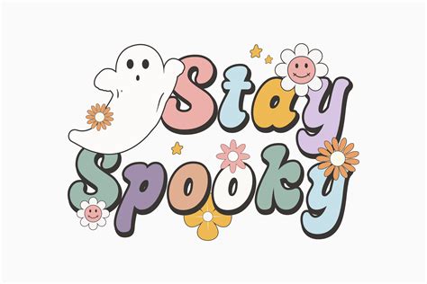 Halloween Stay Spooky Retro Gráfico por Svg Box Creative Fabrica