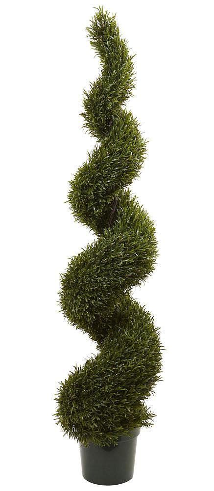 Rosemary Indoor Outdoor Artificial Spiral Topiary Tree | 72 inches ...