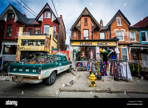 Shop on Kensington Avenue at Kensington Market, in Toronto, Ontario ...