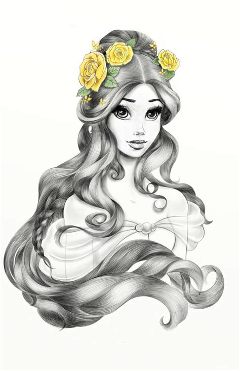 Disney illustrated princess – Artofit