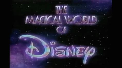 The Magical World Of Disney Show Open Nbc Tv 1990 Youtube