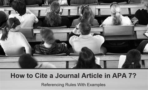 How To Cite A Journal Article In Apa Referencing Rules With Examples