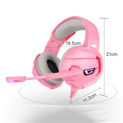 Headset Gamer Profissional Onikuma K5 Rosa Kase Distribuidora