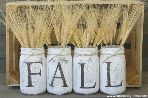 Fall Rustic Mason Jars - Sincerely Jean