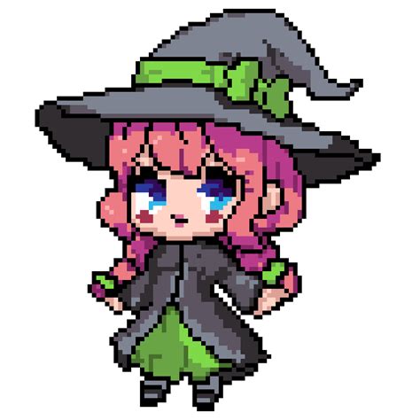 Pixilart Witch By Girinooni