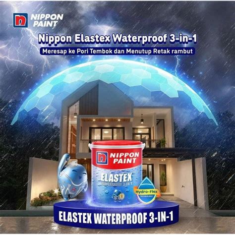 Jual Asli Nippon Paint Elastex Waterproof In Kg Cat Pelapis