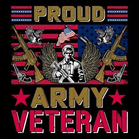 Premium Vector Proud Army Veteran Soldier Veteran Svg Tshirt