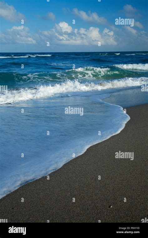 Beach surf, Blowing Rocks Preserve, Florida Stock Photo - Alamy