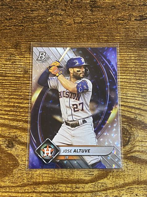 2022 TOPPS BOWMAN PLATINUM ICE FOIL JOSE ALTUVE HOUSTON ASTROS EBay