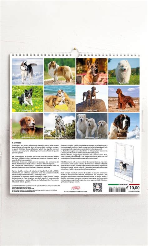 Calendario Grande Cani 9791280018014 Gruppo Lozzi Editori