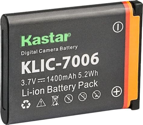 Amazon Kastar Battery 2 Pack Replacement For Kodak KLIC 7006