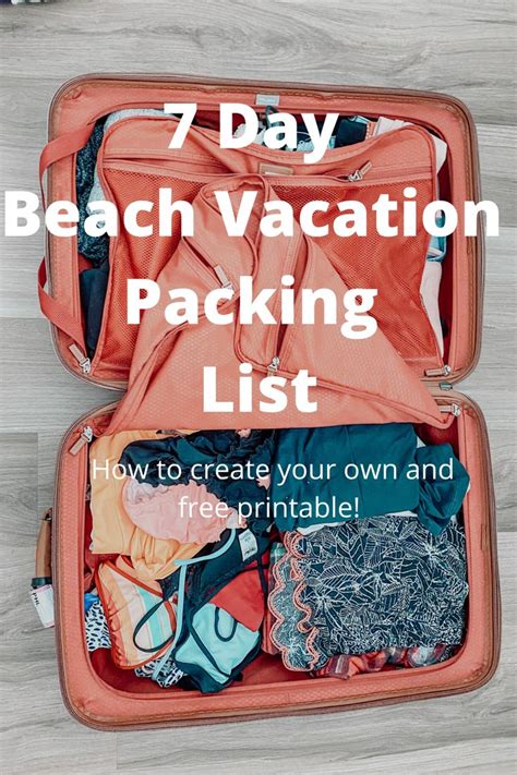 Beach Vacation Packing List In 2024 Beach Vacation Packing List Beach Vacation Packing Beach