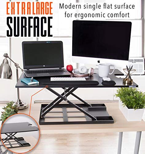 X Elite Pro Xl Standing Desk Converter Instantly Convert Any Surface