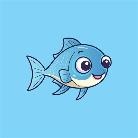 Cartoon Drawing Underwater Animal Small Fish 25374520 Vector Art at ...