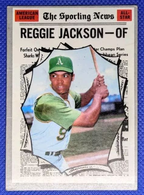 Topps Reggie Jackson Sporting News Tr S Bon Tat Lire