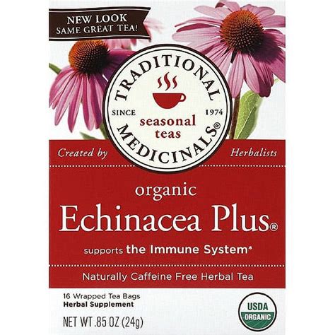 Traditional Medicinals Organic Echinacea Plus Caffeine Free Herbal Tea