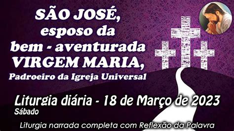 Liturgia Do Dia De Mar O S O Jos Esposo Da Virgem Maria