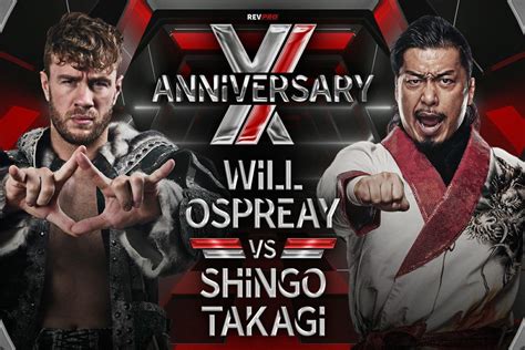 Will Ospreay vs. Shingo Takagi To Headline RevPro Anniversary Show At ...