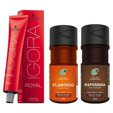 Kit Ruiva Igora Royal G Flamingo Raposinha Kamale O Shopee